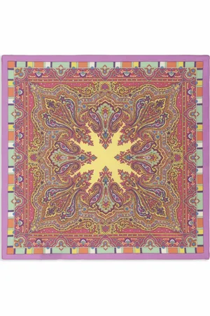 Etro Einstecktuch aus Seide mit Print