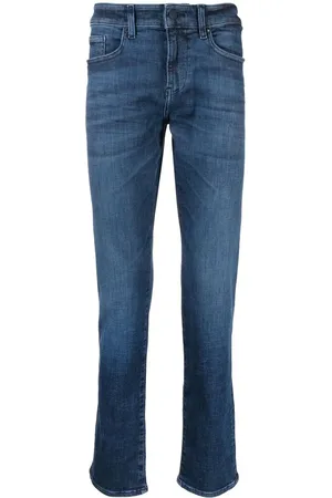 HUGO BOSS Straight-Leg-Jeans mit Logo-Patch