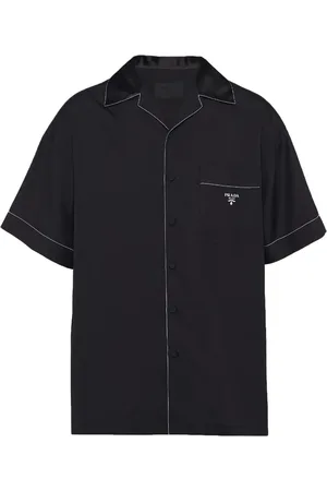 Prada Bowlinghemd mit Logo-Stickerei