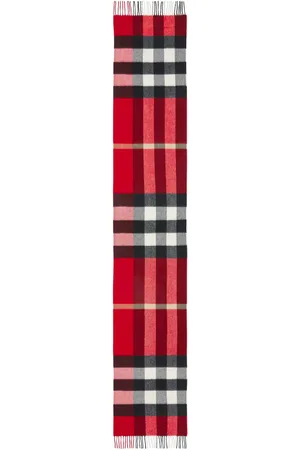 Burberry Karierter Schal mit Fransen