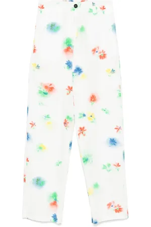 Msgm Hose mit Blumen-Print