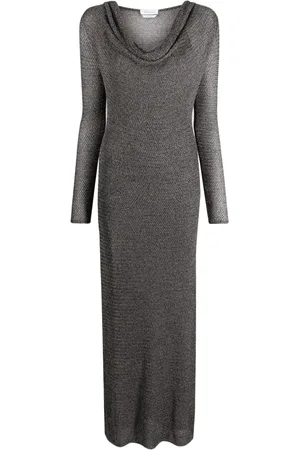 BLUMARINE Maxikleid mit drapiertem Kragen