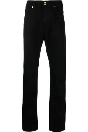 VERSACE Halbhohe Straight-Leg-Jeans