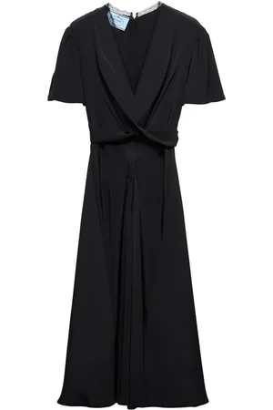 Prada Midikleid mit V-Ausschnitt