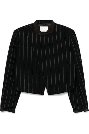 Less Gestreifte Cropped-Jacke