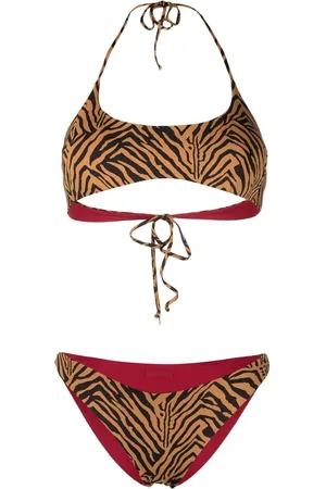 FISICO Bikinioberteil mit Animal-Print