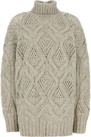 Sportmax Rollkragenpullover mit Zopfmuster