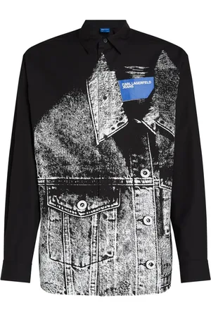 Karl Lagerfeld Hemd in Trompe-l