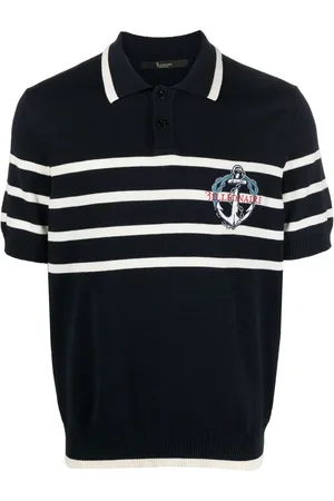BILLIONAIRE Gestreiftes Poloshirt mit Logo-Stickerei