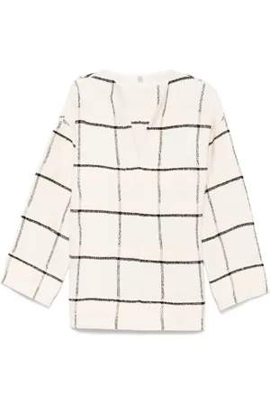 Totême Tunika mit Windowpane-Karo