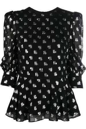 Karl Lagerfeld Bluse mit Monogrammmuster