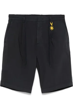 Manuel Ritz Shorts mit Logo-Applikation