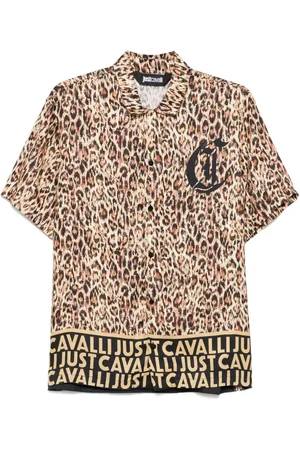 Roberto Cavalli Hemd mit Animal-Print
