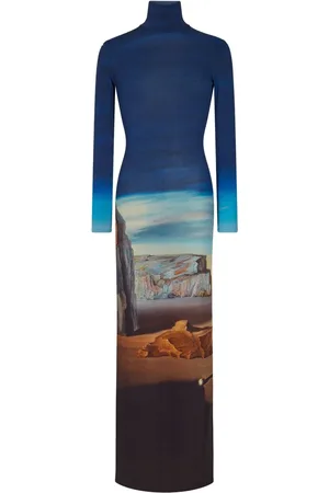 Paco rabanne Maxikleid mit grafischem Print