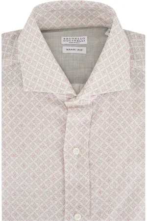 Brunello Cucinelli Hemd mit Mosaik-Print