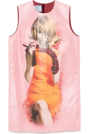 Prada Mini Poster Girl Kleid