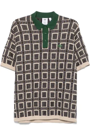adidas X Brain Dead Poloshirt mit Jacquardmuster