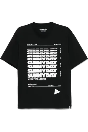 and wander T-Shirt mit Text-Print
