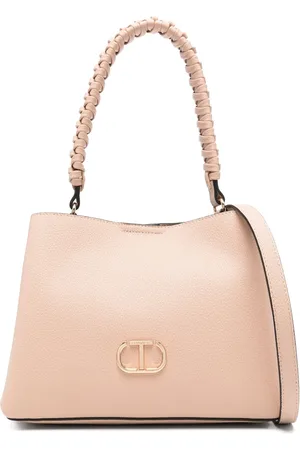 Twin-Set Handtasche mit Logo-Schild