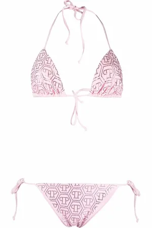 Philipp Plein Bikini mit Monogramm-Print