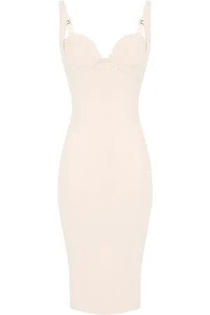 Elisabetta Franchi Midikleid mit Bustier-Ausschnitt