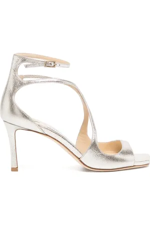 Jimmy Choo Azia Sandalen im Metallic-Look 75mm