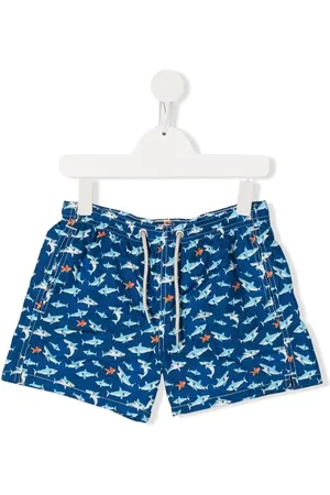 MC2 SAINT BARTH Badeshorts mit Hai-Print