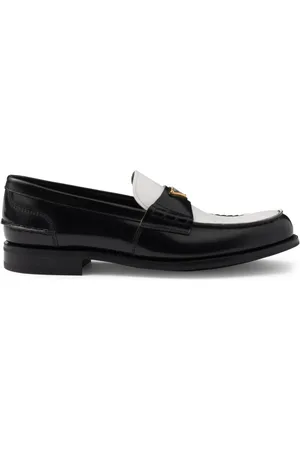 Prada Loafer aus gebürstetem Leder
