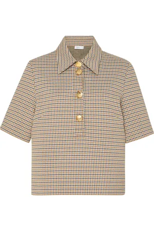 ROSETTA GETTY Poloshirt mit Karomuster