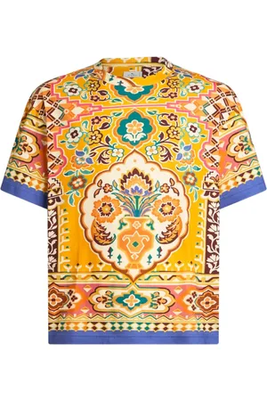 Etro T-Shirt mit Blumen-Print