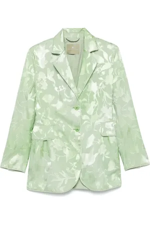 ERMANNO SCERVINO Sakko mit Jacquard-Blumenmuster