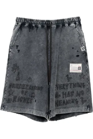 Maison Mihara Yasuhiro Shorts mit Bleach-Effekt