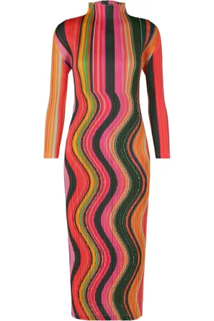 PLEATS PLEASE ISSEY MIYAKE Warp Midikleid