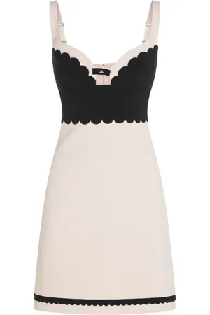 Elisabetta Franchi Scalloped detail dress