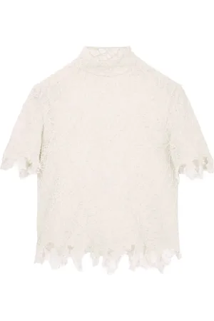 Alexander McQueen Top aus Seidenspitze
