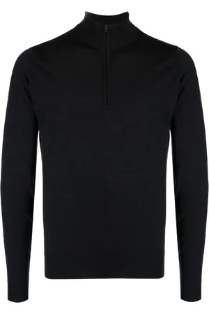 JOHN SMEDLEY Langärmeliger Pullover mit Reißverschluss