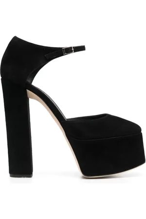 Giuseppe Zanotti Wildlederpumps mit Blockabsatz 160mm