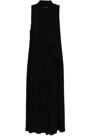 YOHJI YAMAMOTO Ärmelloses Kleid mit Drapierung