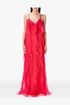 Alberta Ferretti Abendkleid mit Rüschen