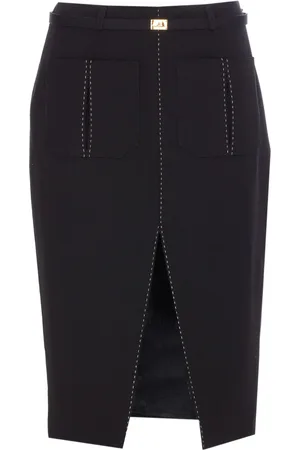 Elisabetta Franchi Rock mit Gürtel