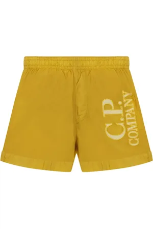 C.P. Company Badeshorts mit Logo-Patch