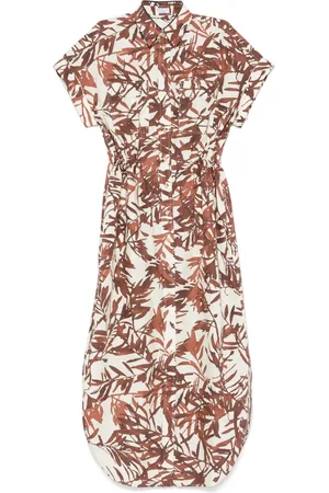 Brunello Cucinelli Maxikleid mit Print