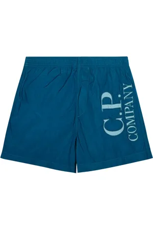C.P. Company Badeshorts mit Logo-Patch