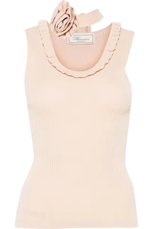 BLUMARINE Geripptes Top