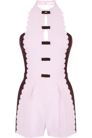 Elisabetta Franchi Jumpsuit mit Wellensaum
