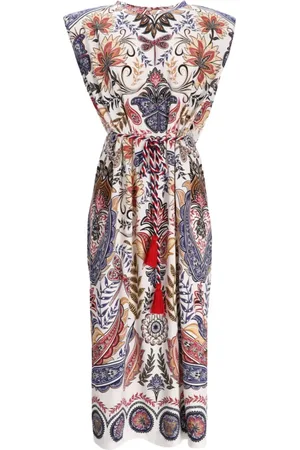 Farm Rio Boho Glam Midikleid mit Blumen