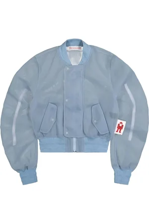 WALTER VAN BEIRENDONCK Semi-transparente Bomberjacke