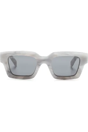 OFF-WHITE Virgil Sonnenbrille mit eckigem Gestell
