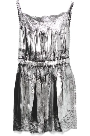 Paco rabanne Tanktop im Metallic-Look