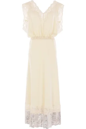 Paco rabanne Midikleid mit Spitzenbesatz